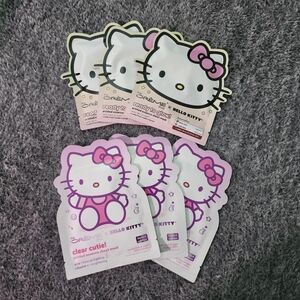6 Hello Kitty The Creme Shop Face Masks Ready To Glow & Clear Cutie